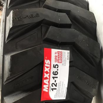 Vỏ lốp máy xúc 12-16.5 Maxxis, 12-16.5 M8000 10PR Maxxis, lốp xúc lật 12-16.5 maxxis