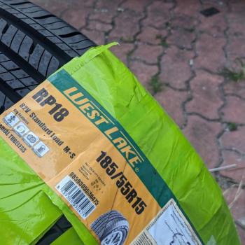 185/55R15 West Lake RP28/RP18 Vỏ lốp ô tô Chevrolet Aveo, Vỏ lốp xe Ford Fiesta 1.5, Vỏ lốp xe Vinfast Fadil 1.4, Vỏ lốp xe Mazda 2 1.5, Vỏ lốp xe Honda Brio 1.2RS, Vỏ lốp xe Hyundai Getz Click 1.4AT, Vỏ lốp xe Hyundai i20