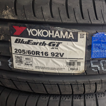 205/60R16 Yokohama Nhật vỏ lốp Xe: BMW 320i, Chevrolet Cruze, Ford Ecosport, Ford Focus 1.6, Kia Carens, Kia Soul, Mazda 3
