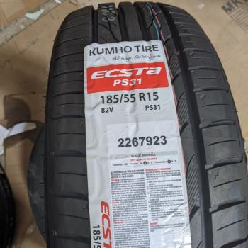 Vỏ lốp 185/55R15 82V PS31 KUMHO VIETNAM, Vỏ lốp ô tô Chevrolet Aveo, Vỏ lốp xe Ford Fiesta 1.5, Vỏ lốp xe Vinfast Fadil 1.4, Vỏ lốp xe Mazda 2 1.5, Vỏ lốp xe Honda Brio 1.2RS, Vỏ lốp xe Hyundai Getz Click 1.4AT, Vỏ lốp xe Hyundai i20