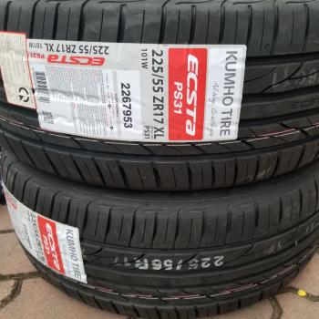 Vỏ lốp 225/55R17 101W PS31 KUMHO VIỆT NAM, vỏ lốp ô tô Audi A6, vỏ lốp ô tô BMW 320i 528i 520i 523i , vỏ lốp ô tô BMW GT 328i, BMW X1, vỏ lốp ô tô Mercedes E200 E250, vỏ lốp ô tô Mazda 6, vỏ lốp ô tô Subaru Forester Legacy 2.5i